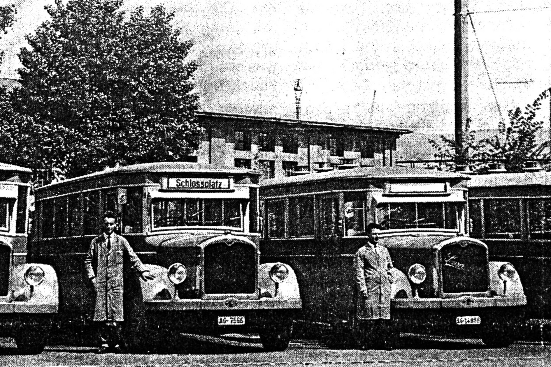 Die ersten Busse der BBA in den 50er und 60er Jahren